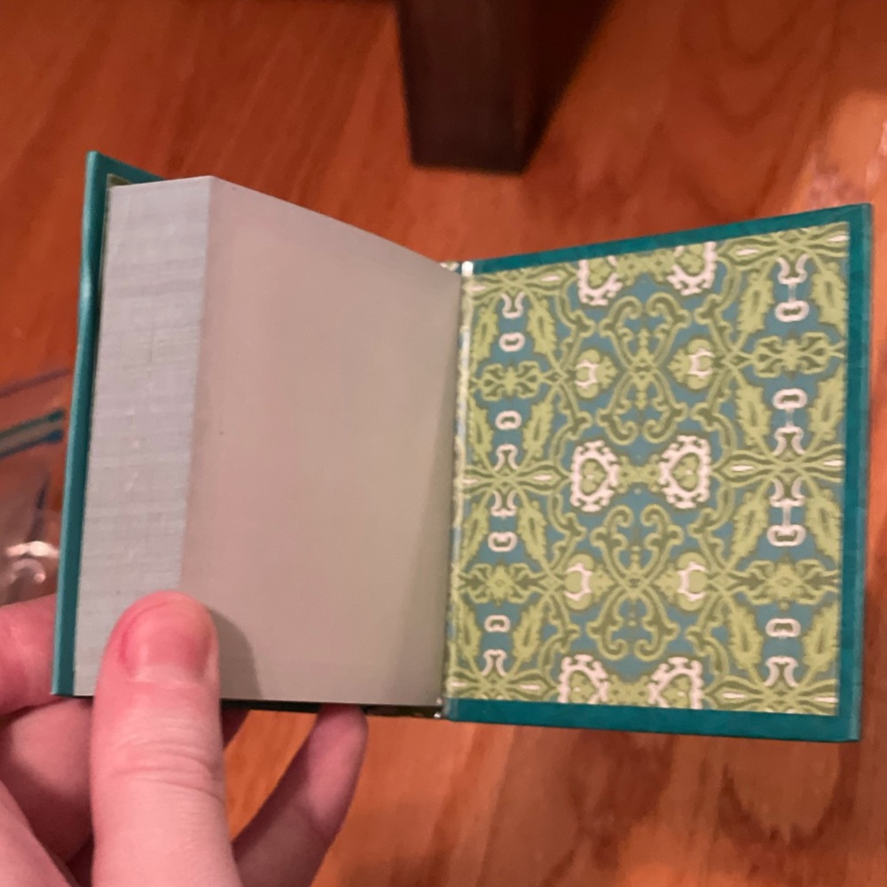 Small Rhinestone Teal Notepad - Picture 11 of 16